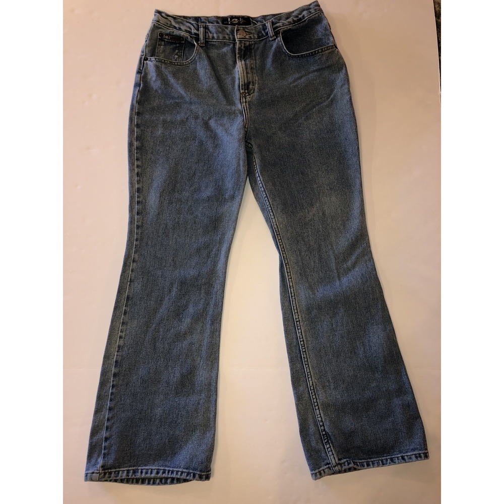 L.E.I. Jeans Womens Size‎ 16 1/2 Blue Wash Flare Leg Denim Pants